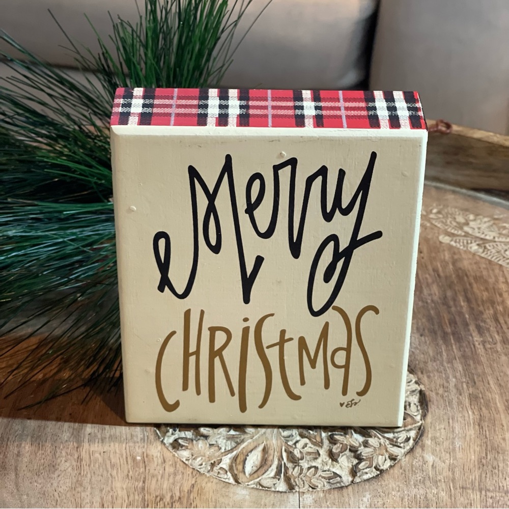 Collins holiday Merry Christmas sign